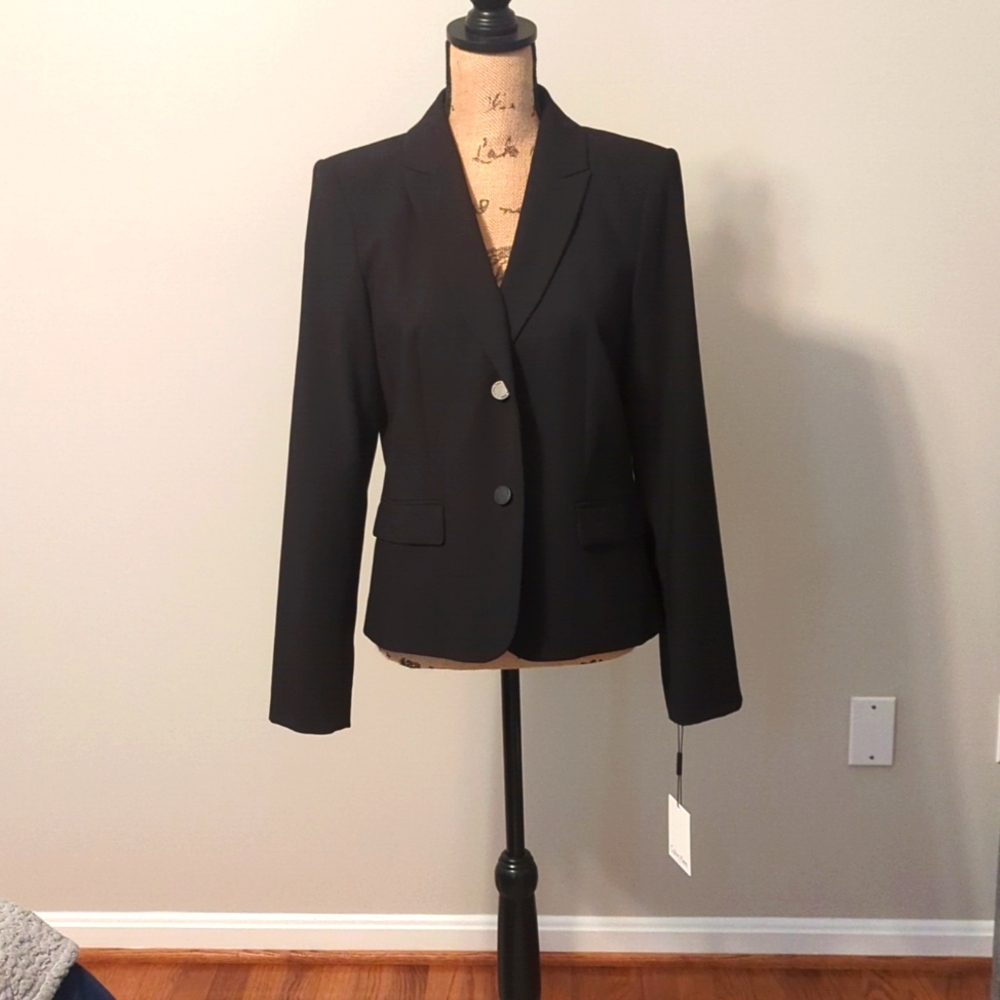 NWT women's Calvin Klein black suit jacket